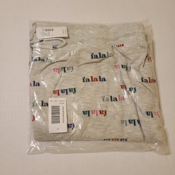 Maurices Fa La La Hacci Wide Leg Pajama Pants - 3X - Picture 5 of 6